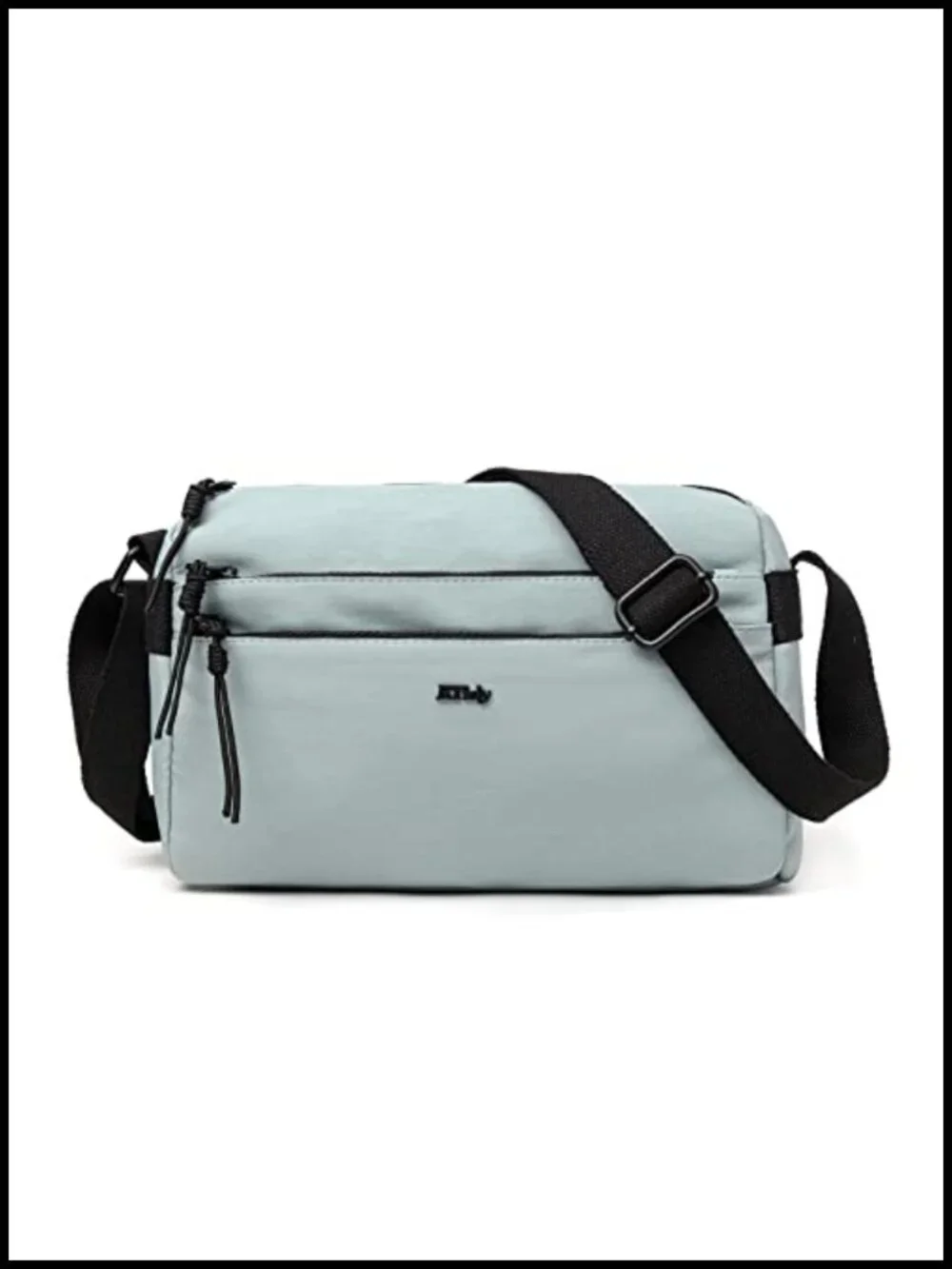 Nylon Waterproof Lightweight Casual Crossbody Hobo Bag with Zipper Pockets